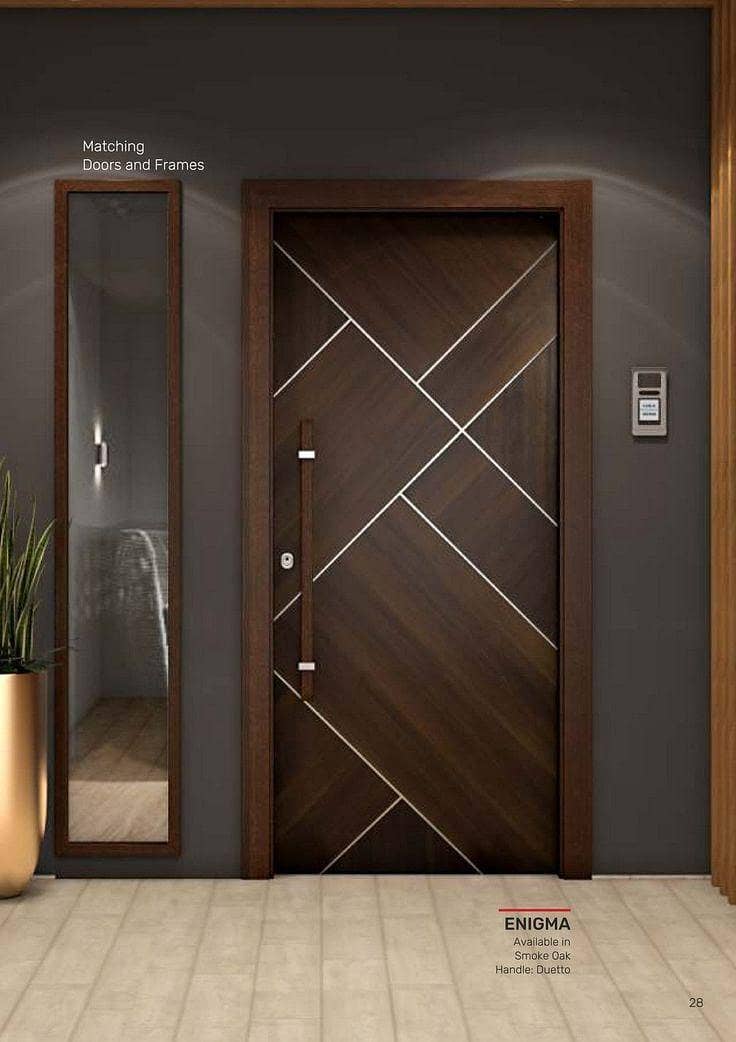 Solid Wood Door-Semi Solid-Engineering-Malaysian Panel /Ash/Fiber Door 3