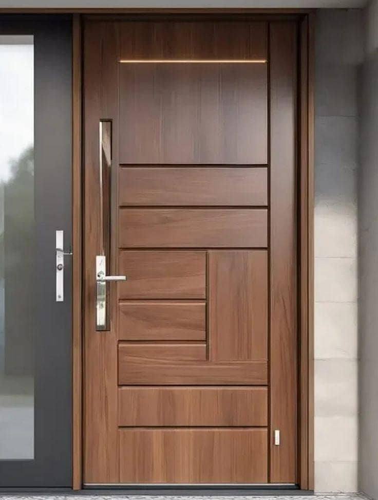Solid Wood Door-Semi Solid-Engineering-Malaysian Panel /Ash/Fiber Door 6