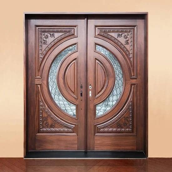 Solid Wood Door-Semi Solid-Engineering-Malaysian Panel /Ash/Fiber Door 11