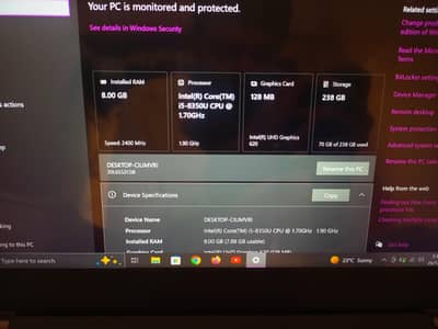 Lenovo T480 Core i5 8th Generation.