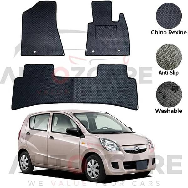 Daihatsu Mira China Rexine Floor Mat 3PCS - Model 2006-2017