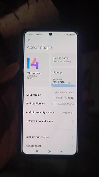 Redmi k40  Gamin 16\256