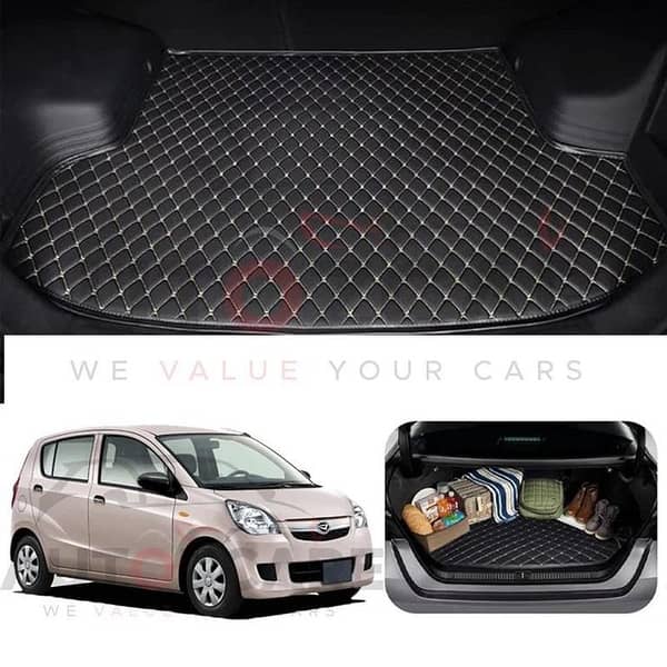 Daihatsu Mira 7D Custom Car Trunk Mat - Model 2006-2017
