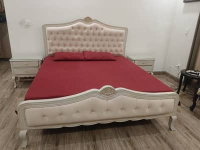 Beautiful bed set and sofa set