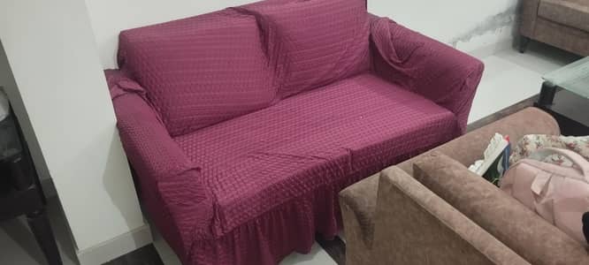 8 seater sofa set with customise cover and 8 cushions