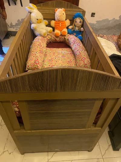 Baby cot with matter pure wooden new 3027042859
