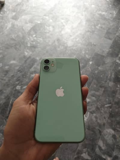 I phone 11 mint green 64 gb JV urgent sale