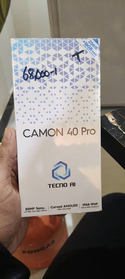 sealed brand new box pack camon 40 pro titanium