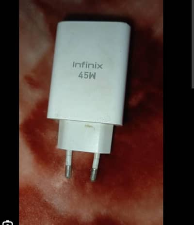 infinix note 30 ka chager with cable  45 watt original