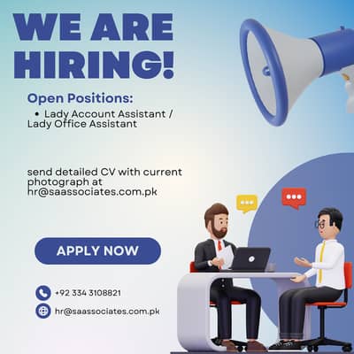 Lady Accounts Assistant / Lady Office Assistant