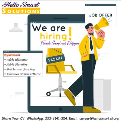We are Required Female Graphics Designer