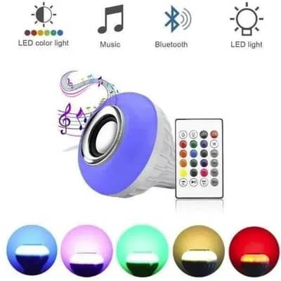 Rechargeable Bluetooth LED Night Light – White & Blue