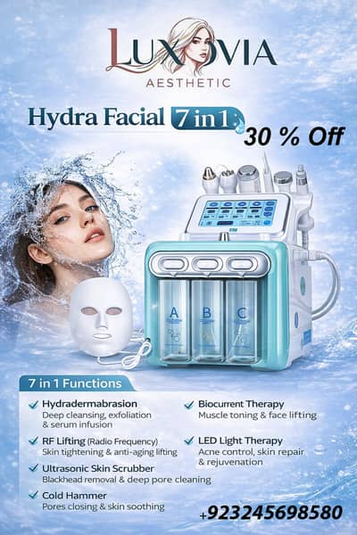 7-in-1 Hydra Facial Machine - Professional Pro-Max & Standard Models