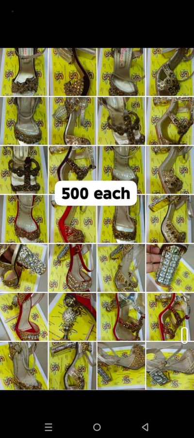 500 each shoe