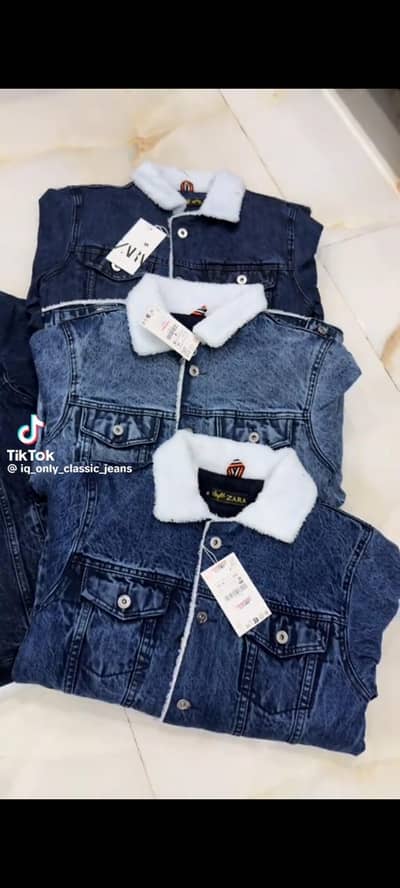 new man and women jeans jacket