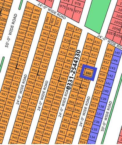PLOT SALE IN NORTH TOWN RESIDENCY PHASE 1 GOLD BLOCK