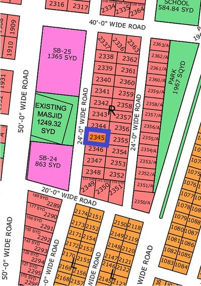PLOT SALE IN NORTH TOWN RESIDENCY PHASE 1 GOLD BLOCK