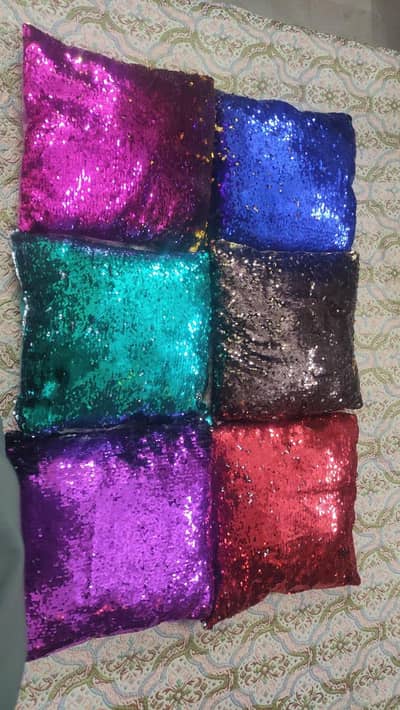 sequin pillows