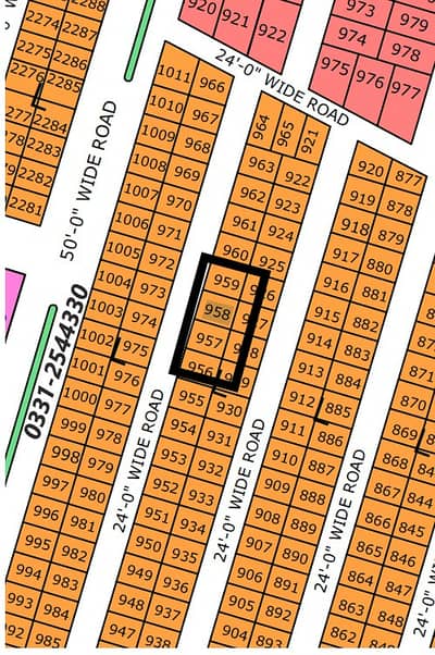 PLOT FOR SALE IN NORTH TOWN RESIDENCY PHASE 1 GOLD BLOCK