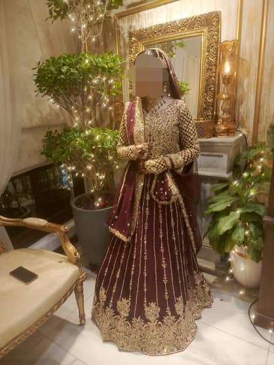 Designer Bridal Dress including clutch