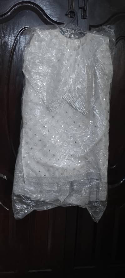 new nikah dress and bangles color selver white