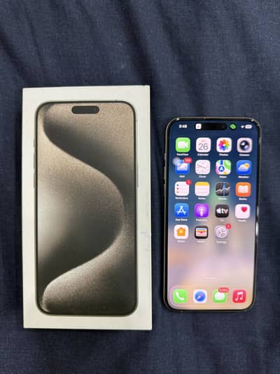Apple IPhone 15 Pro Max 256 PTA Approved Natural Titanium 10/10
