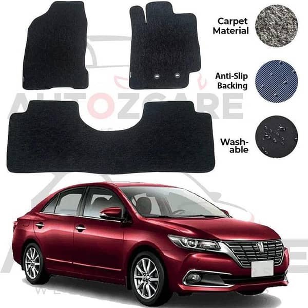 Toyota Premio Genuine Fitting Carpet Floor Mat 3PCS - Model 2008-2021