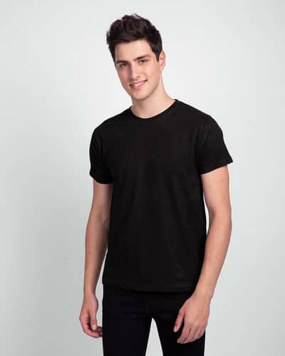 Men's Stitched Round Neck T- Shirt