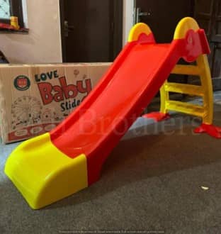 Kids Slide 3 step with strong Base, Kids Imported plastic slide