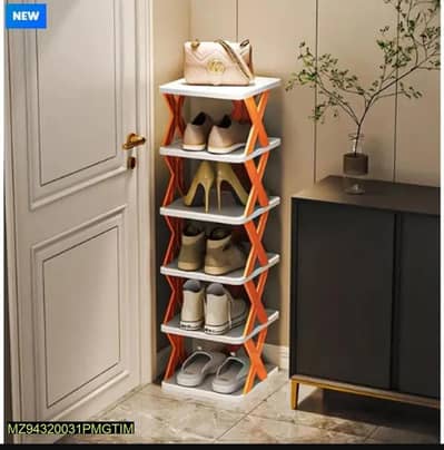 Multicolor ABS Plastic Shoe Rack– 1 Pc, Multi-Functional & Easy-to-Use