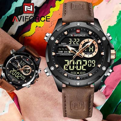 _Naviforce 9208 Military Watche_With Box -Warranty Card