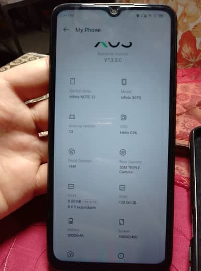 Infinix Note 12 my WhatsApp 03/13/*46.0+77+-17