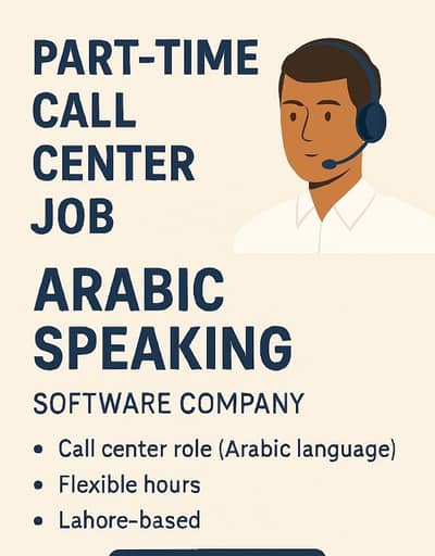 Call Center Job Arabic Speaking