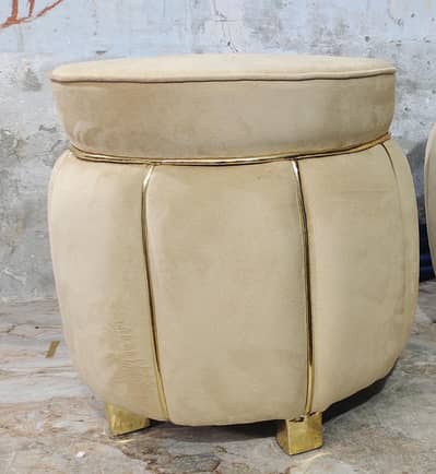 Luxury Velvet Ottoman Stool for Rooms & Bedroom