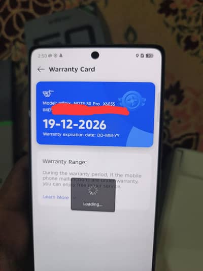 Infinix note 50 pro just box open 03141596414