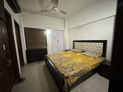 602 sq ft 1 bed furnished apartment Defence Residency DHA Phase 2 Islamabad for rent