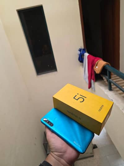 realme 5i 4/64 complete box accessories official PTA PROVED