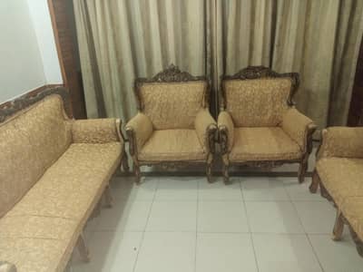 7 seater pure chinoti wood sofa set