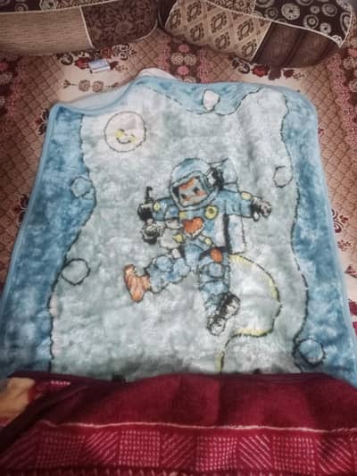 both baby blankets of 3 pieces one time used