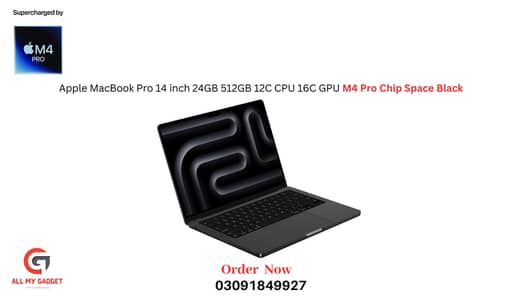 Macbook Pro M4 Pro Chip 14-Inch 24GB 512GB - Space Black - MX2H3LLA