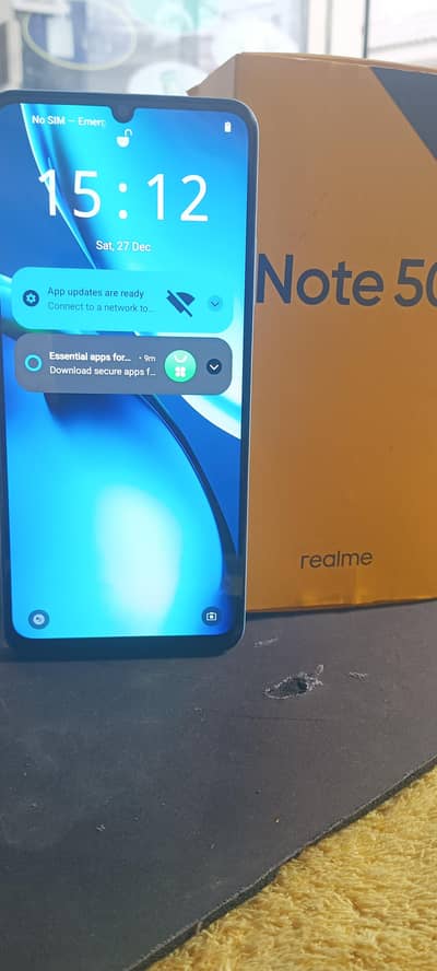 realme note 50 4/64 complete box