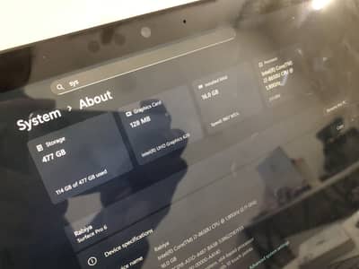 Intel i7 16gb RAM 512gb SSDSurface Pro 6