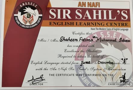 Online English language certified teacher