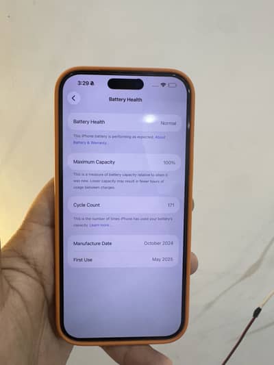 Iphone 16pro max 100% health