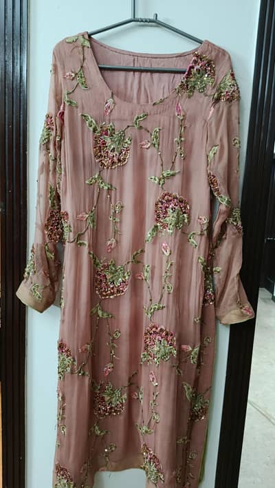 Three piece fancy party wear