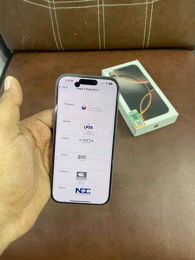 Iphone 16 Pro 256GB Pta Approved Water Pack 10/10