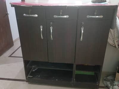 wooden divider shelf