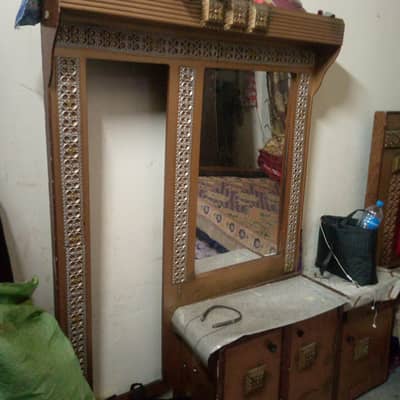 Bed and dressing table