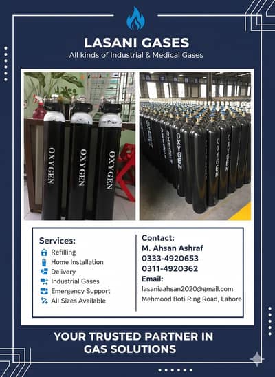 Medical Oxygen Cylinders | Regulator & Mask Available