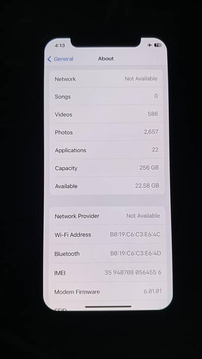 iphone x 256GB